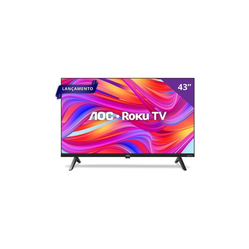 Smart TV 43” FULL HD AOC Roku TV 43S5045/78G HDMI 1 USB Wifi
