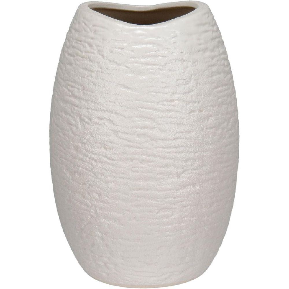 VASO DECORATIVO ENFEITE HOME&CO CERÂMICA 19x12x12cm BRANCO