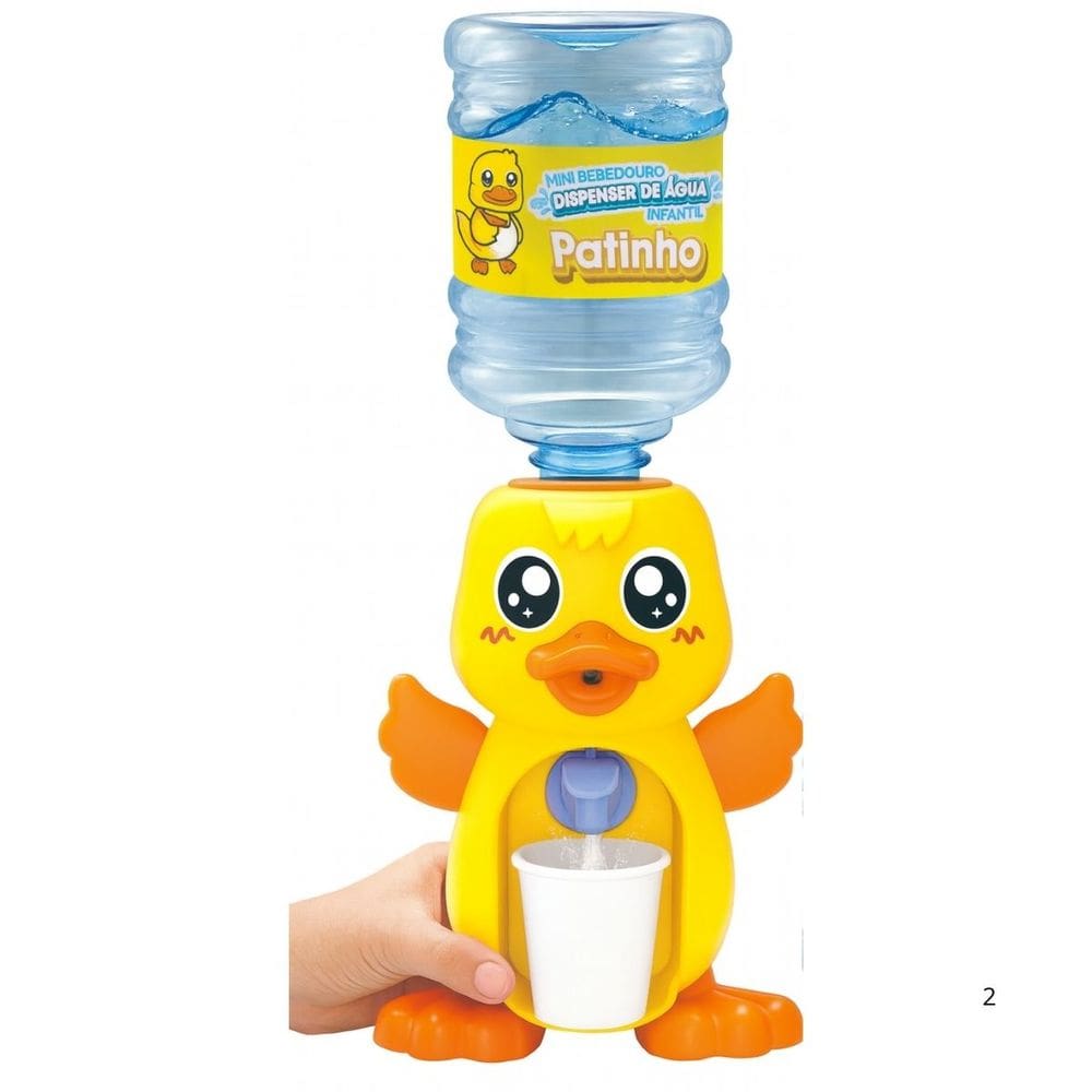 Mini Bebedouro Patinho Dispenser Água 2 Copinhos