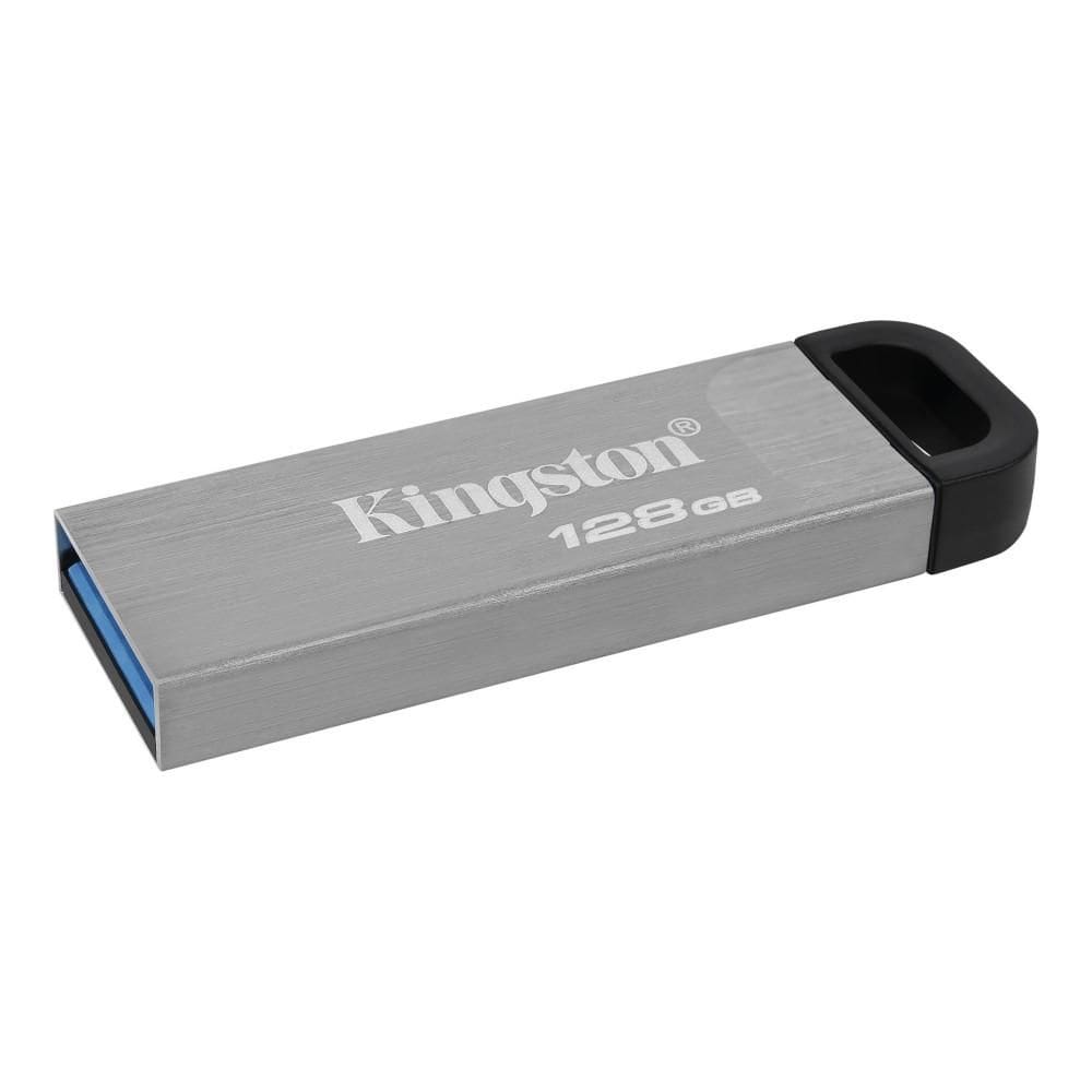 Pen Drive 128GB Kingston Datatraveler Kyson 200 MB/s de leitura e 60 MB/s de gravação, USB 3.2, DTKN/128GB