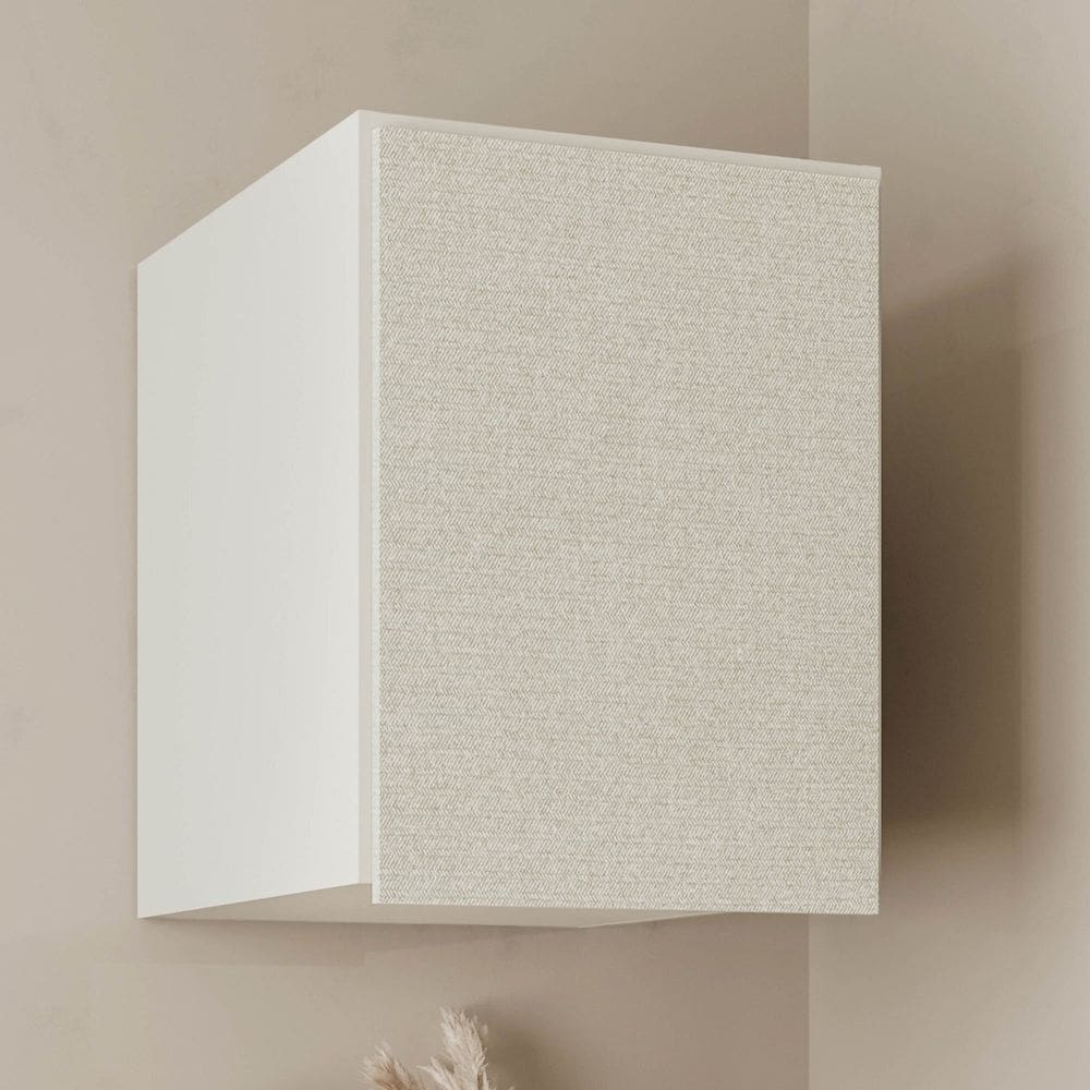 Ponte Mesa de Cabeceira 100% Mdf 1 Porta Orion Cabecasa Madeiraoriginals Aveia/Linho