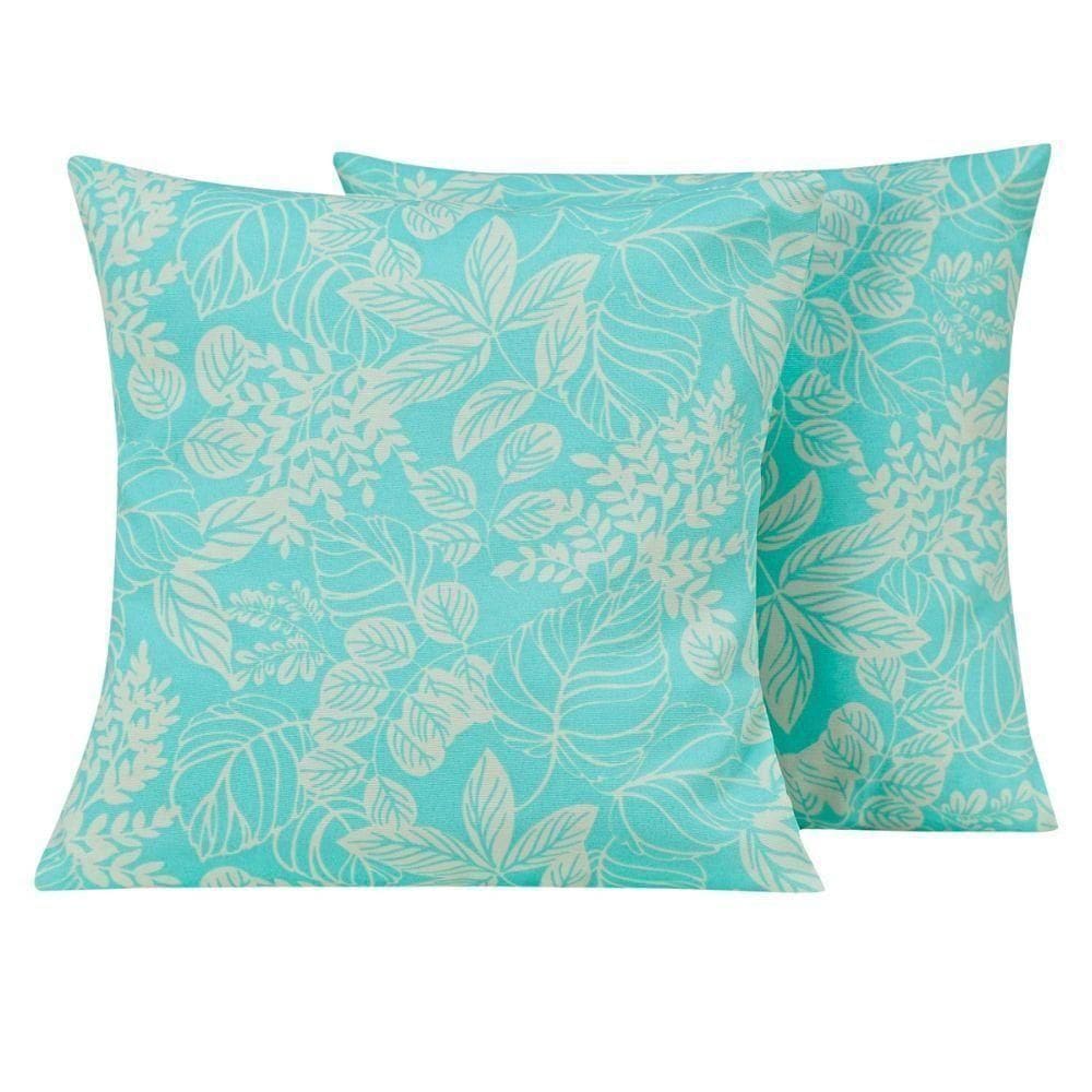 Capa Almofada Atualle Gorgurão 1 Peça 45cm X 45cm 53% Algodão 47% Poliéster - Azul Claro