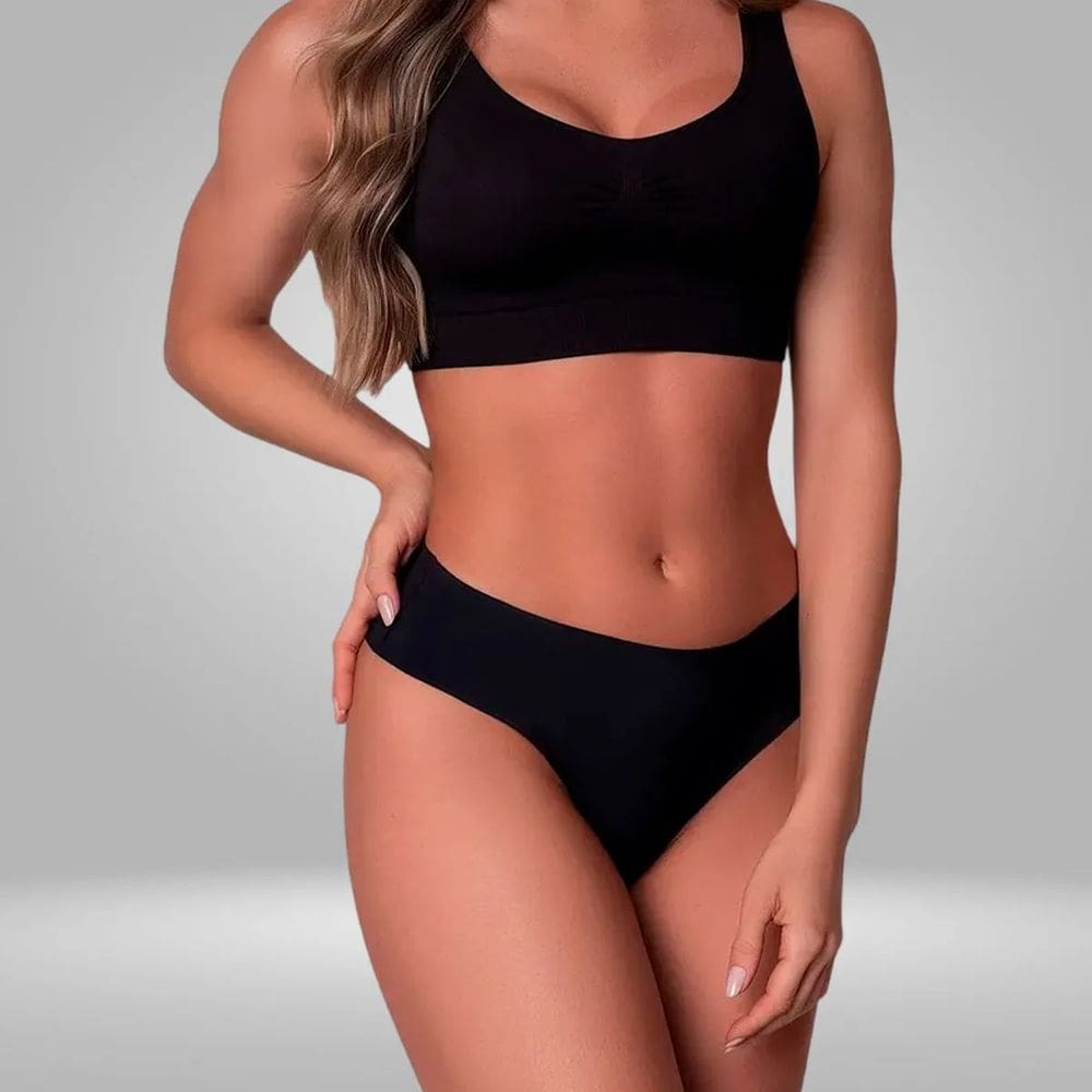 Calcinha Selene Microfibra Corte Laser Básica Sem Costura Corte Fio 21000