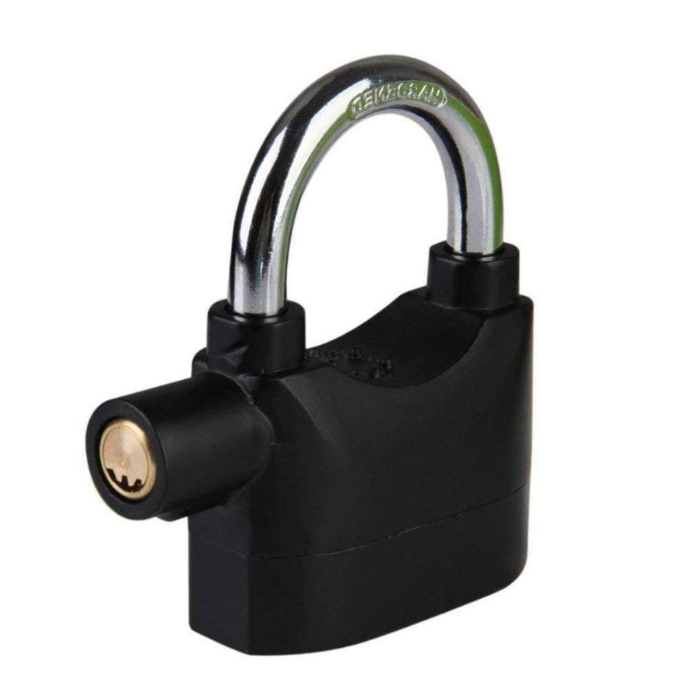 Cadeado Com Alarme 110dba Trava Anti Furto à Prova D`água Para Bike Moto E Portão