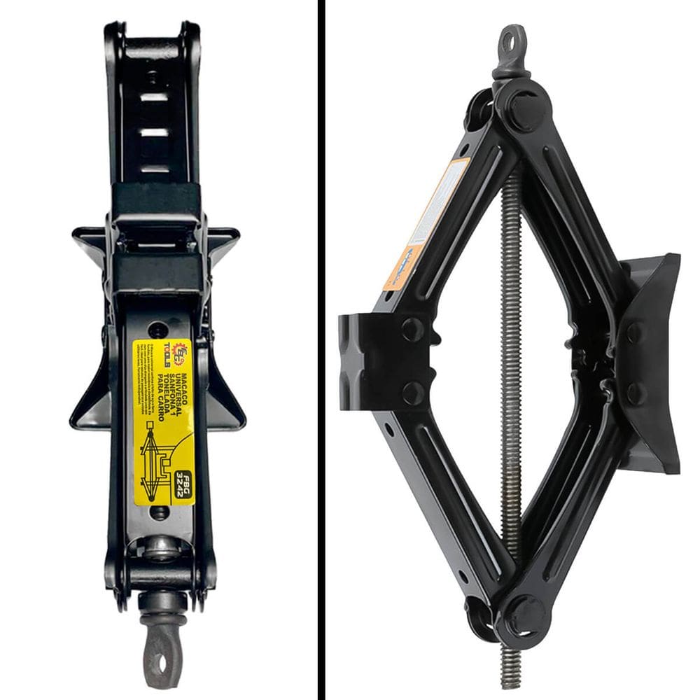 Macaco Sanfona Automotivo Manual 1 Tonelada Aço Reforçado Portátil Universal