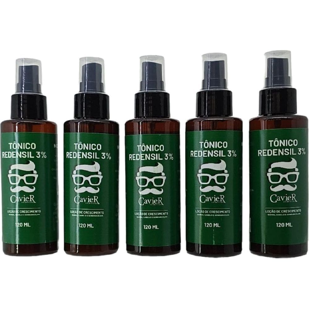 Kit 5 Tonicos Redensyl Crescimento Capilar - Cavier