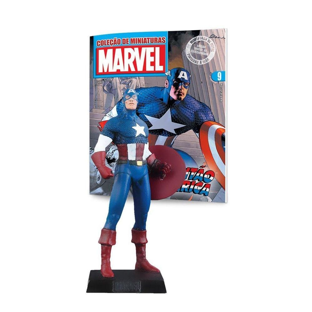 Boneco Capitão America - 11 Cm - Eaglemoss - Edição 9