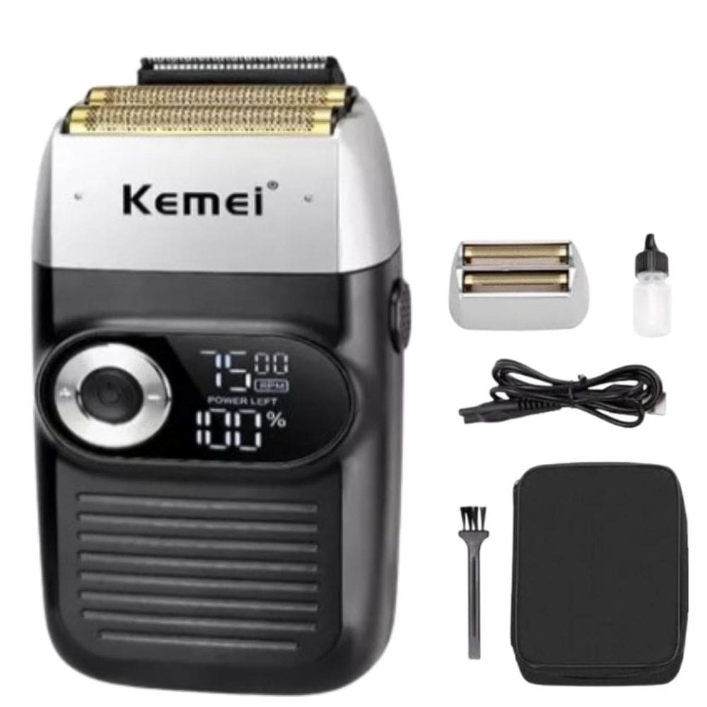 Barbeador Kemei Km-2026 Bivolt Para Cortes Em Casa