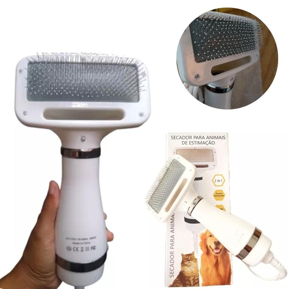 Escova Secadora Para Cães Portátil E Funcional Fácil De Usar