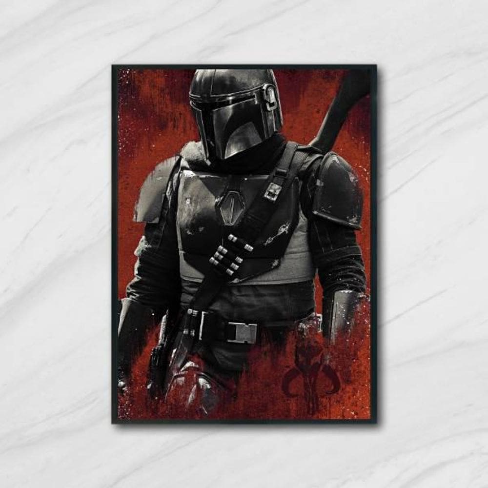 Quadro The Mandalorian Star Wars 24X18Cm