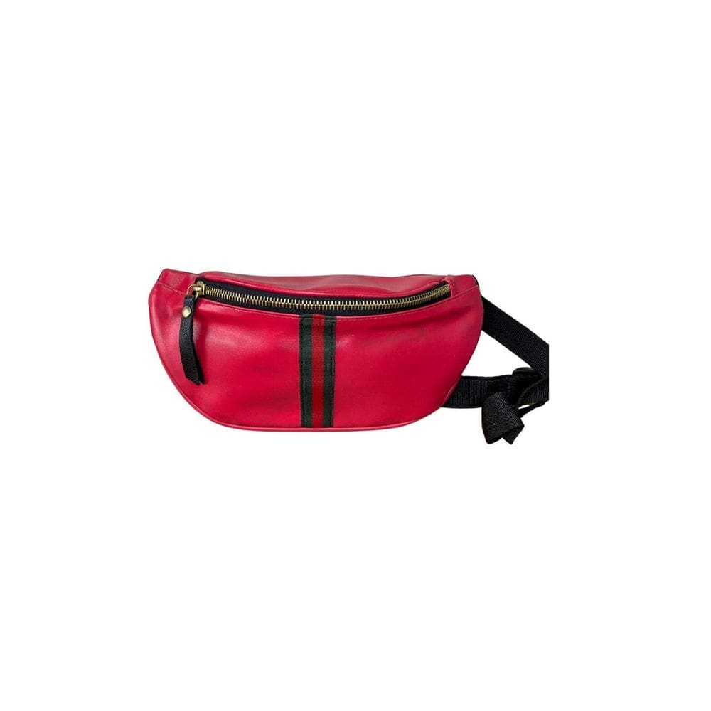 Pochete Grande Regulável Abc Bags Lines - Vermelho