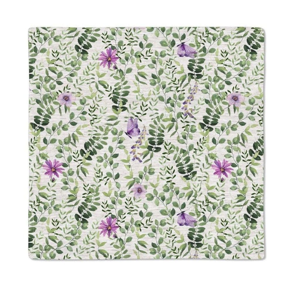 Guardanapo 062 Floral Borboletas Tricoline 40X40 Com 2Unid