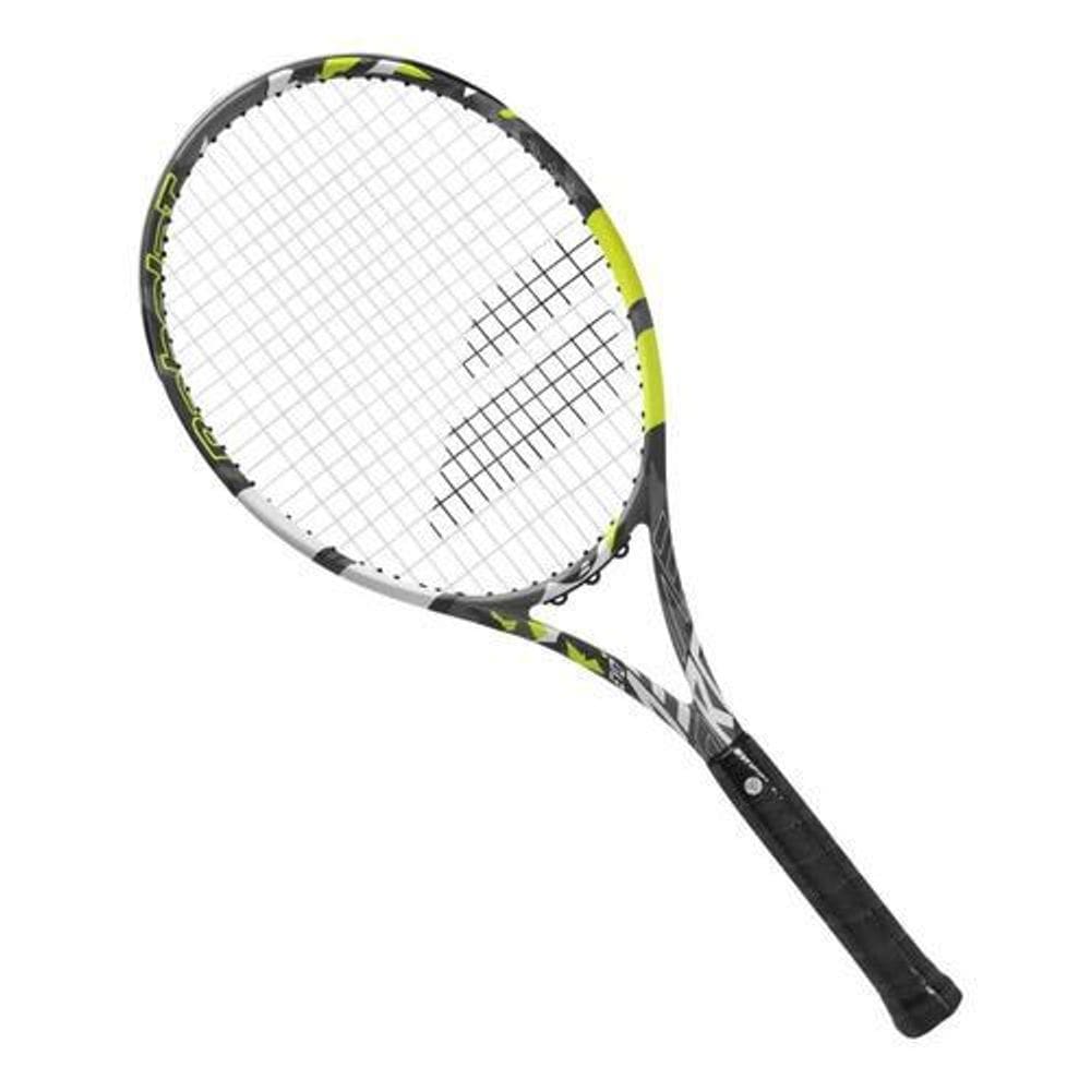 Raquete Tênis Babolat Evo Aero 275G Cinza Branca E Amarela