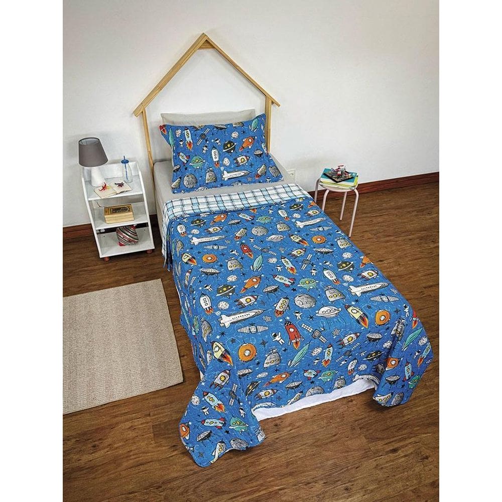 Cobre-Leito Bouti Infantil 2 Peças Menino Menina Dupla Face