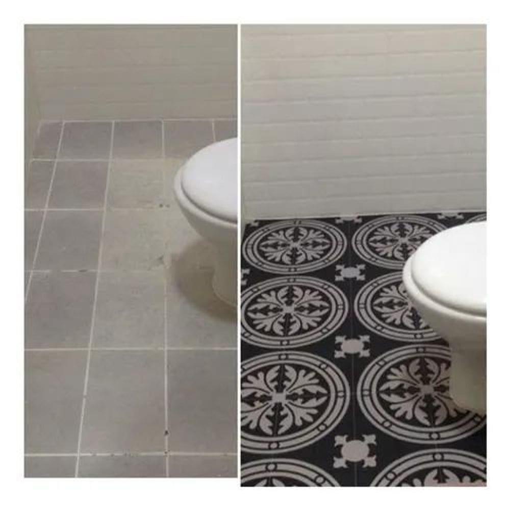 Adesivo Piso Cozinha Banheiro Lavável Antiderrapante