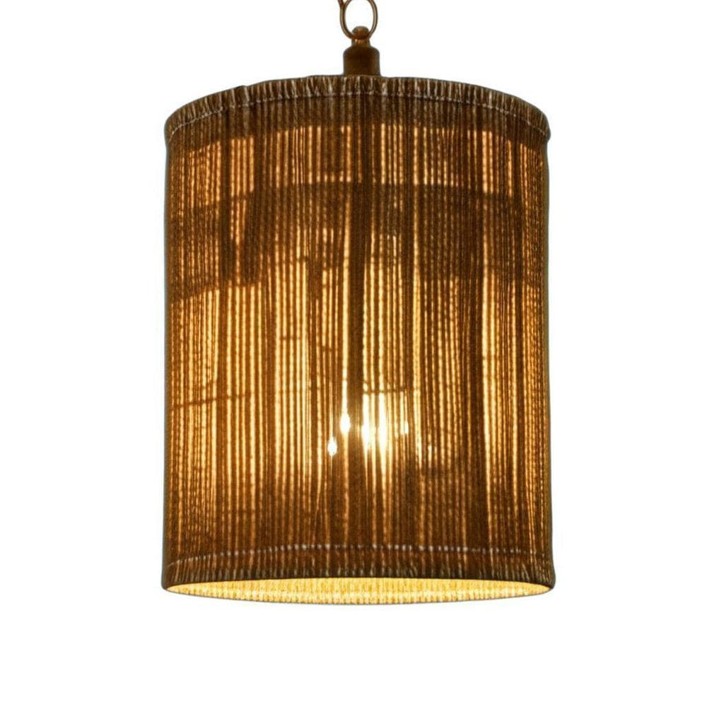 Luminária De Cacho De Açaí: Luz, Arte Tamanho G