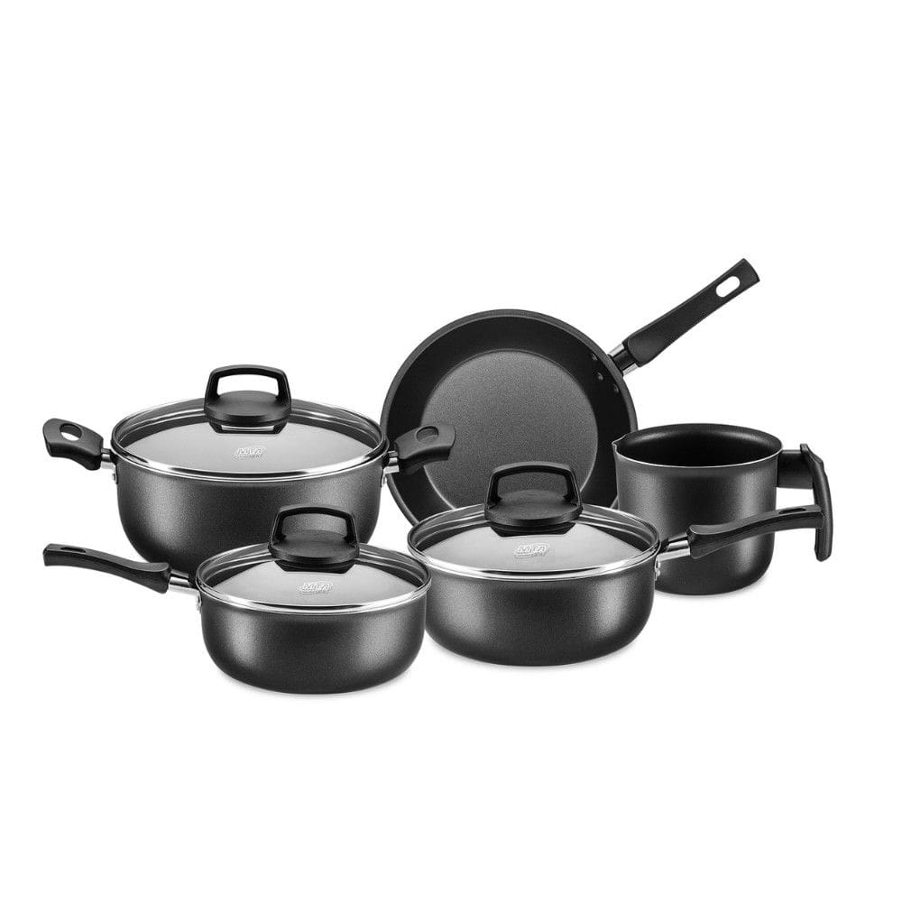 Conjunto de Panelas MTA Safira Cristal Smart 5 Pecas Tampa de Vidro