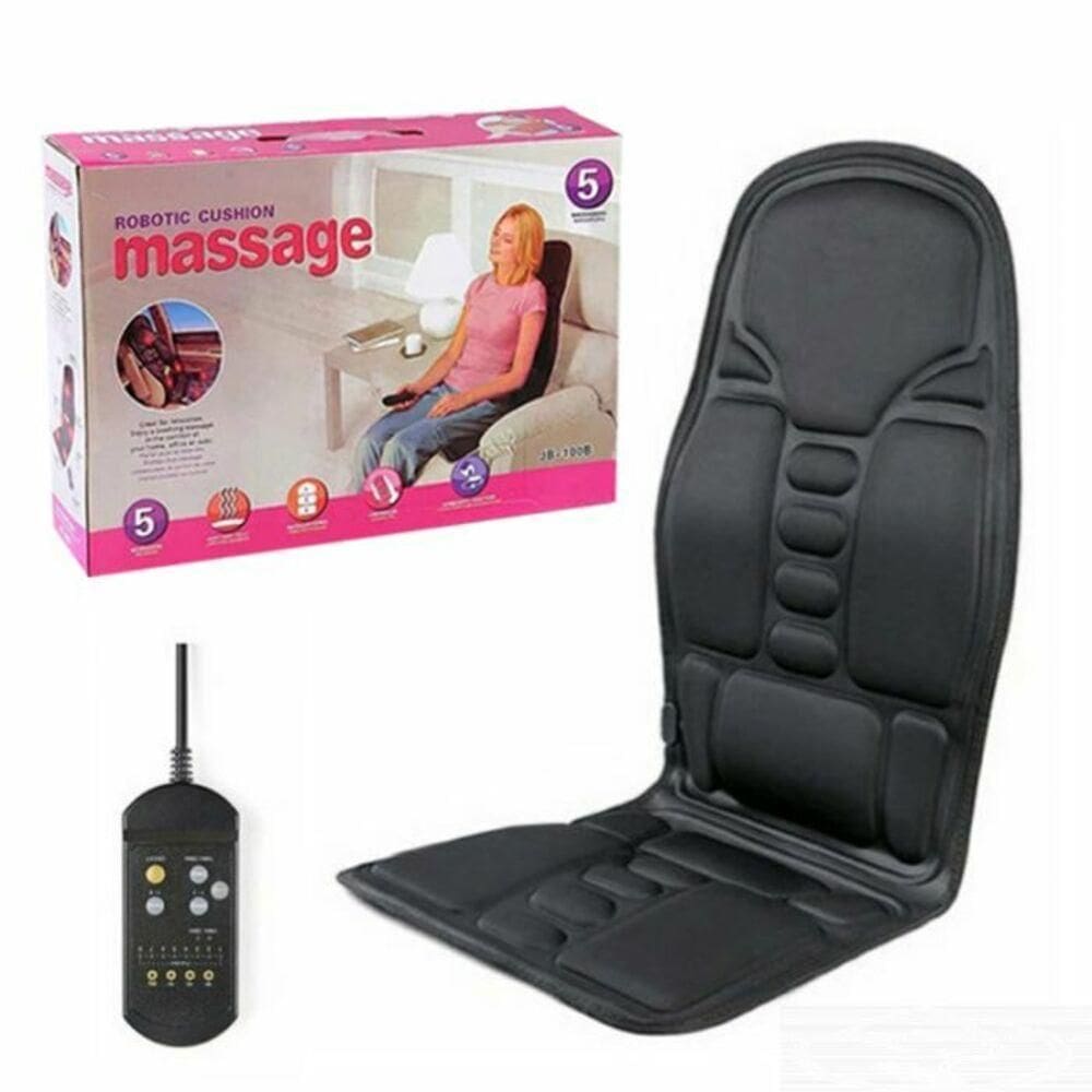 Assento Massageador Shiatsu Aquecido Lombar Pescoço Almofada Cadeira Carro Escritorio Poltrona Dores