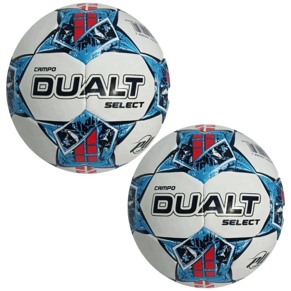 Kit 02 Bola De Futebol Campo Dualt Select Pro Costurada á Mão