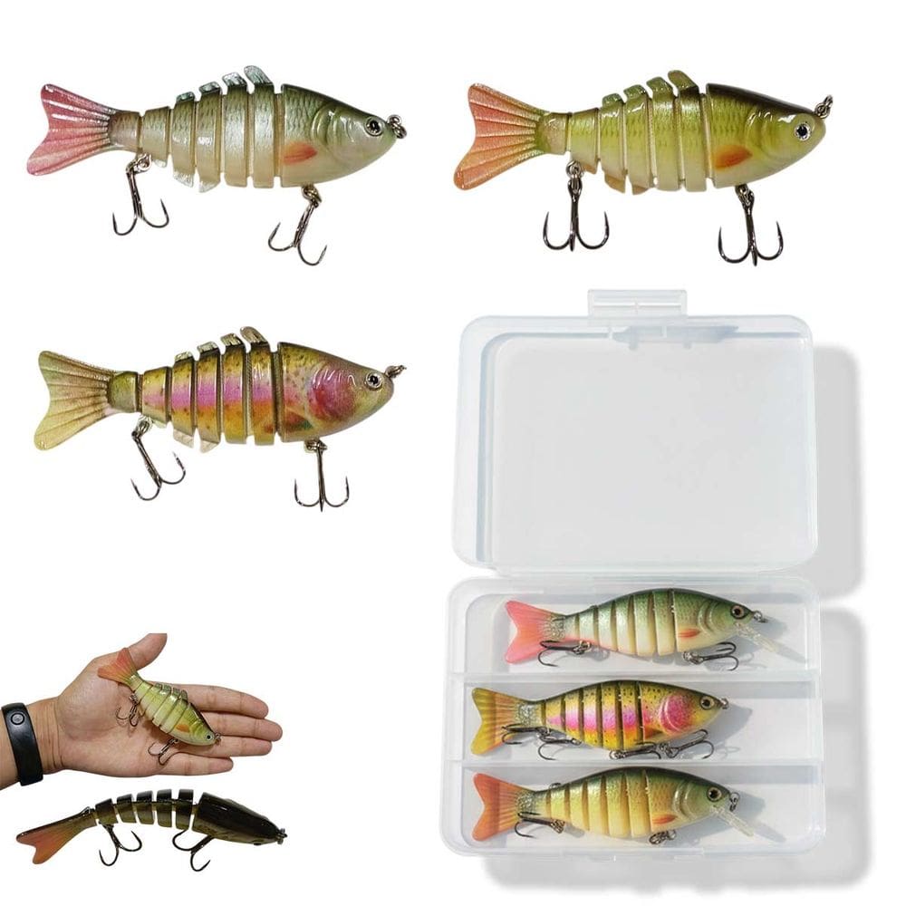 Isca Artificial 3 Peixe Pescaria Pesca Captura Alto Realismo Camping Lambari Traira Tainha Robalo Lagoa Rio Mar