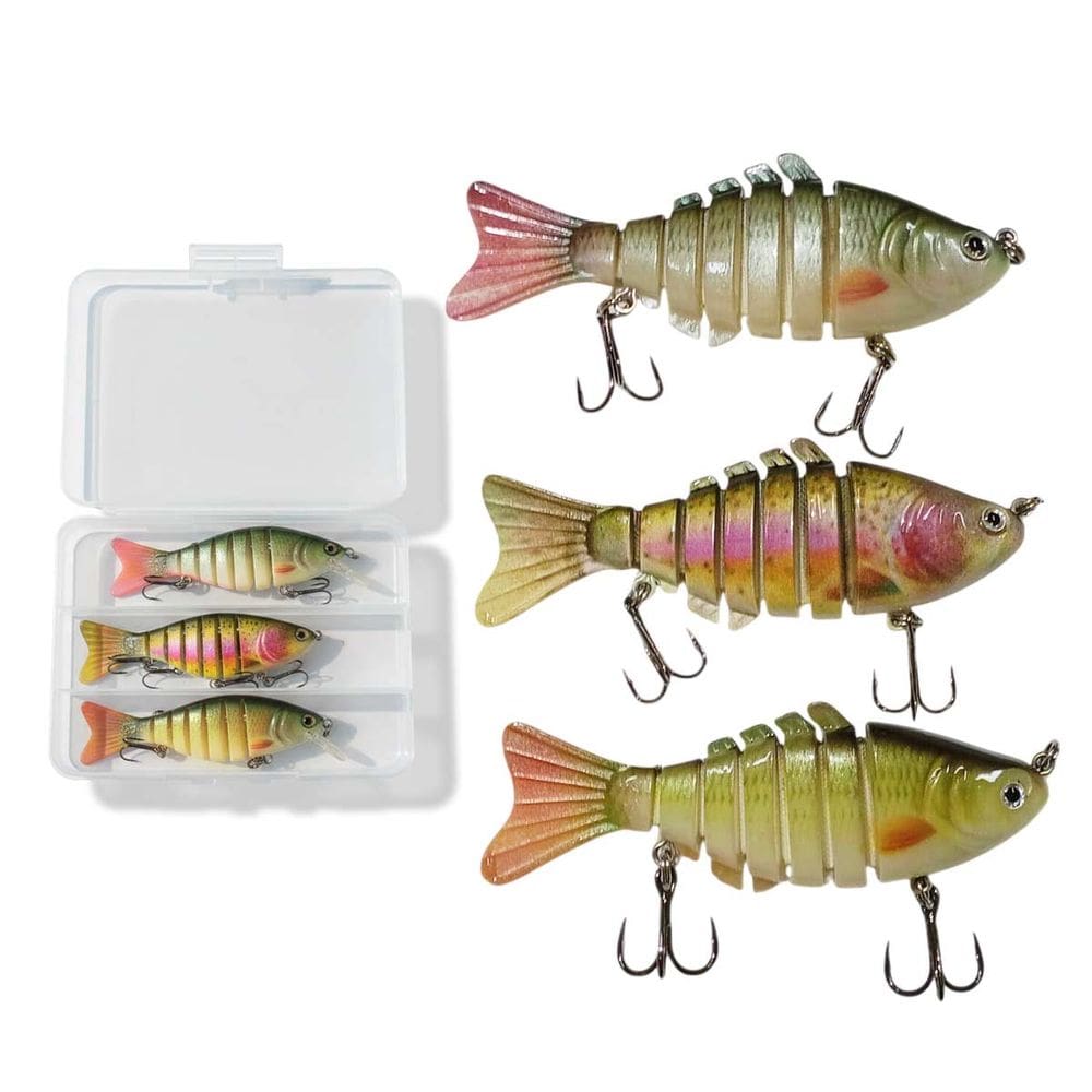 Isca Artificial 3 Peixe Pescaria Pesca Camping Alto Realismo Robalo Captura Lambari Rio Lagoa Mar