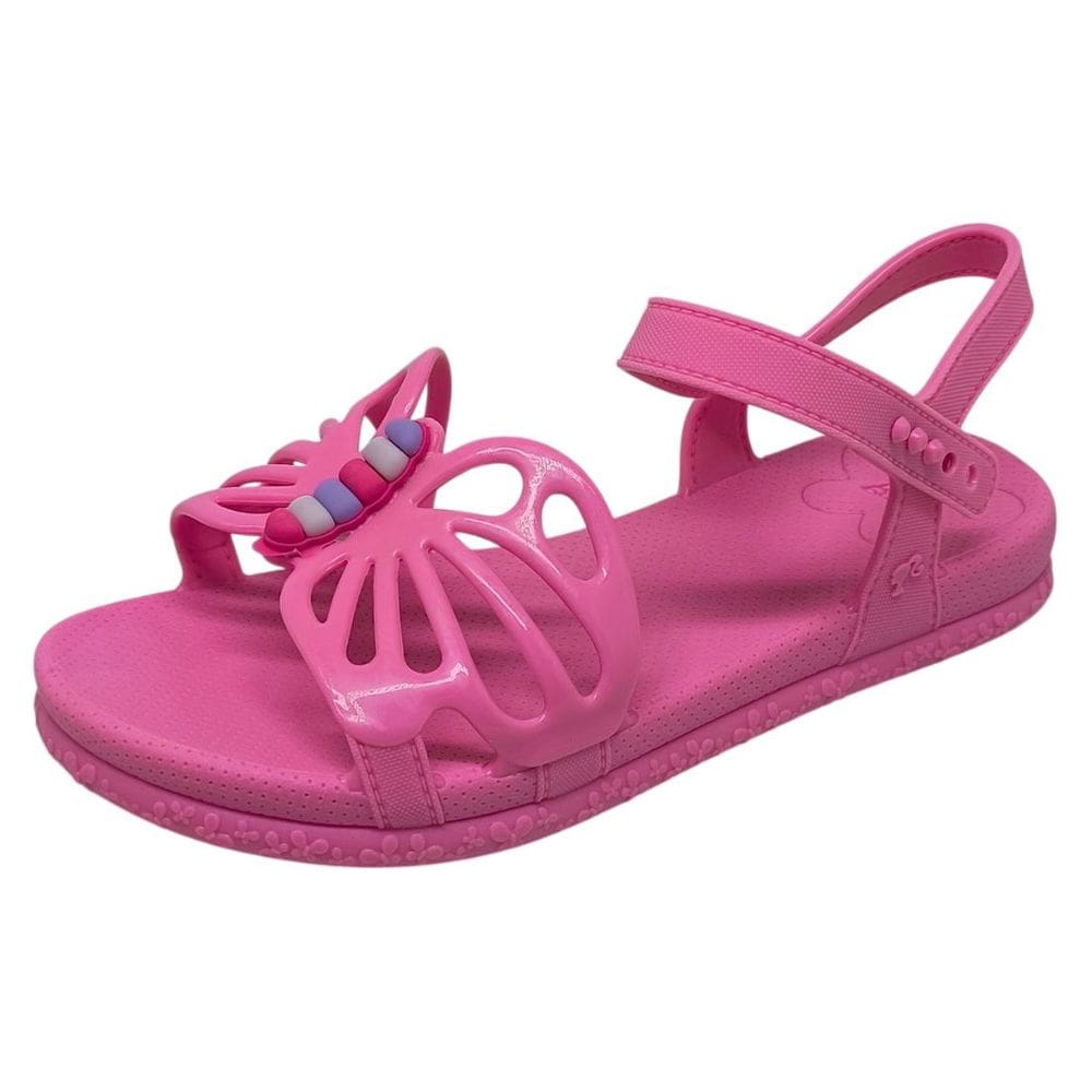 Sandália Infantil Menina Mochila Borboleta Conforto Leveza