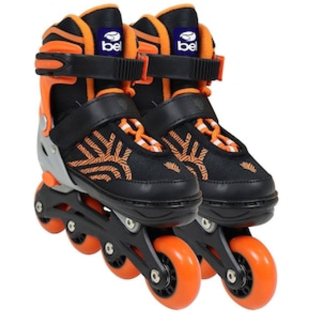 REEMBALADO: Patins Bel Inline Flexx 3.0 Ajustável 33 A 36 - Laranja