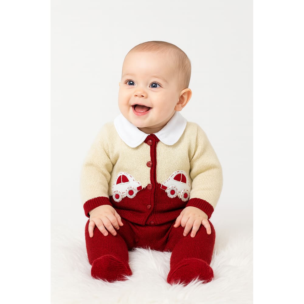 Conjunto Carrinho Vermelho Recém Nascido