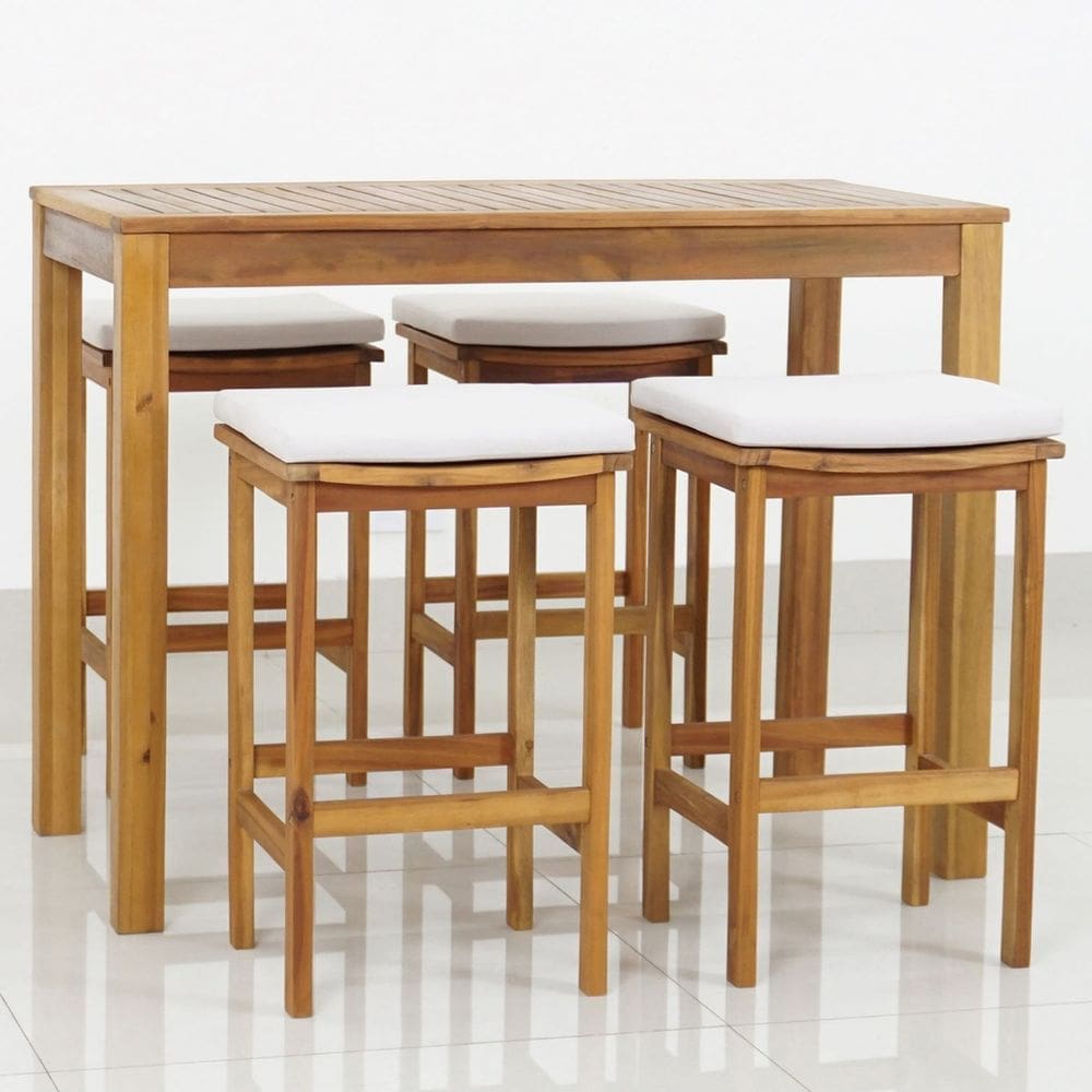 Conjunto Sala Bar 3 Pecas Marrom Madeira - Havana