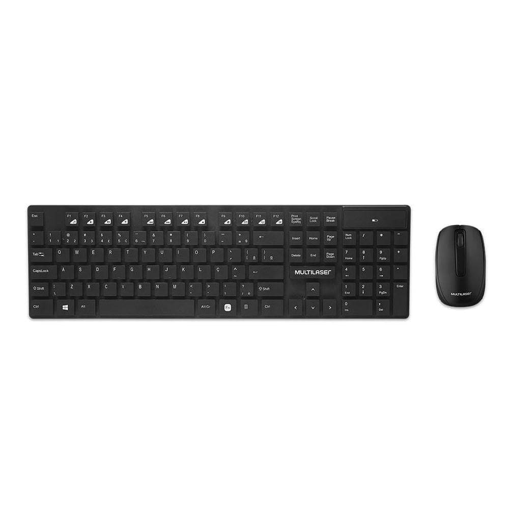 Teclado e Mouse sem Fio USB TC251 Multilaser