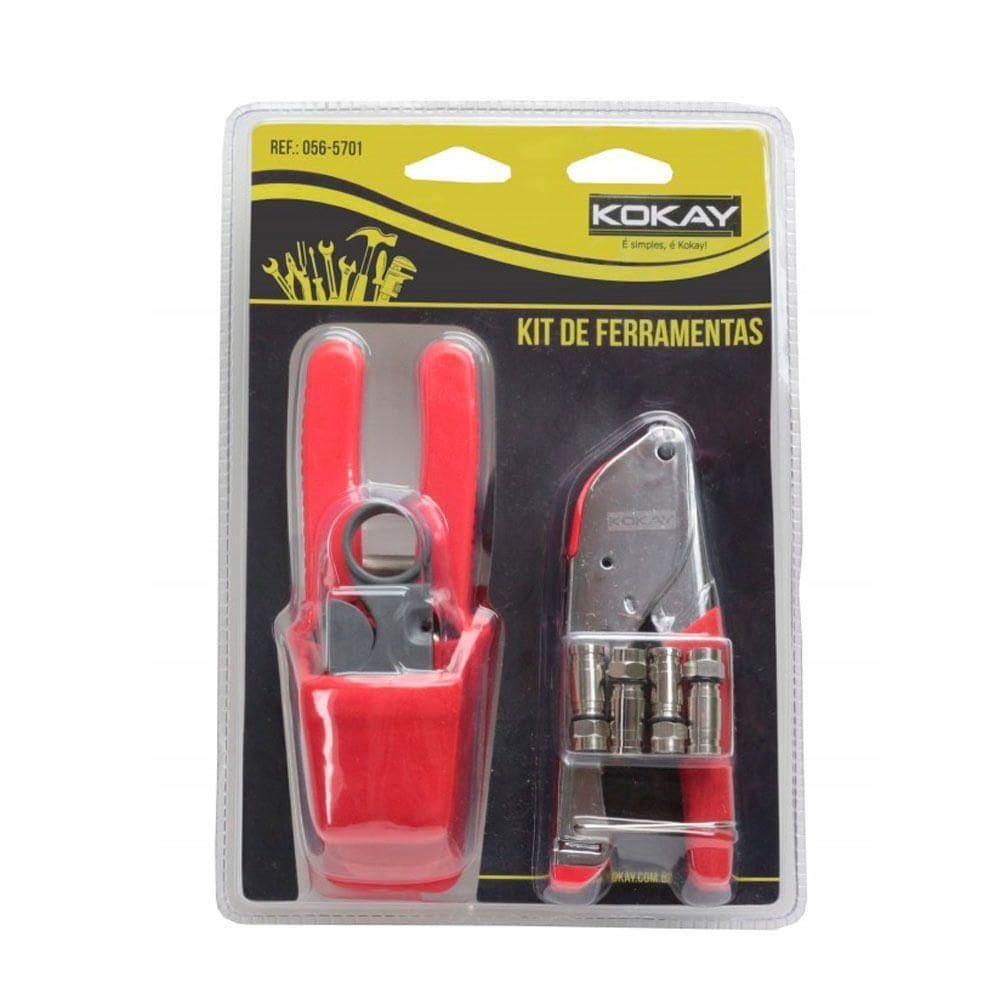 Kit de Ferramentas Montagem de Cabos de Rede Standard I 056-5701 Chipsce