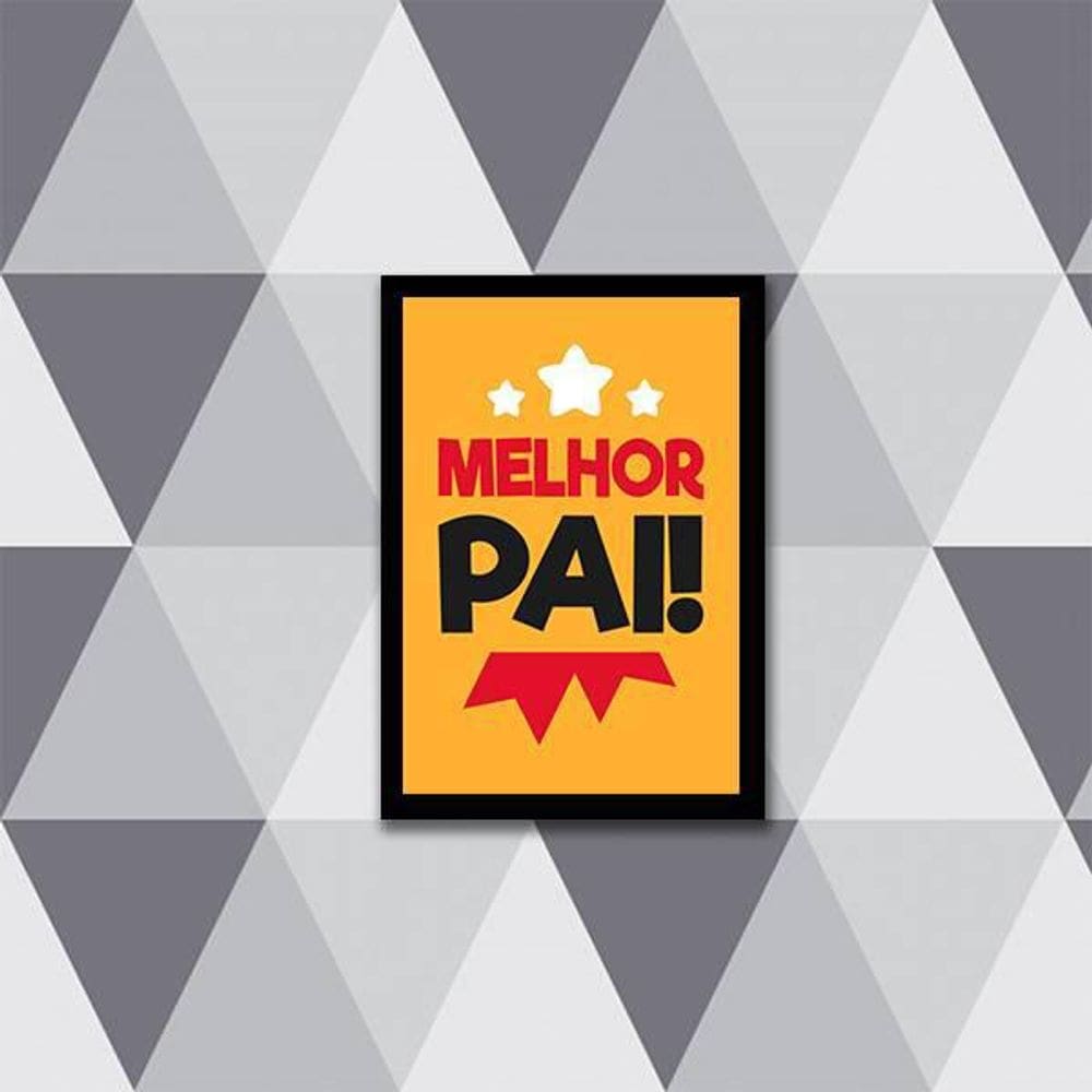 Quadro Melhor Pai 24X18Cm 002