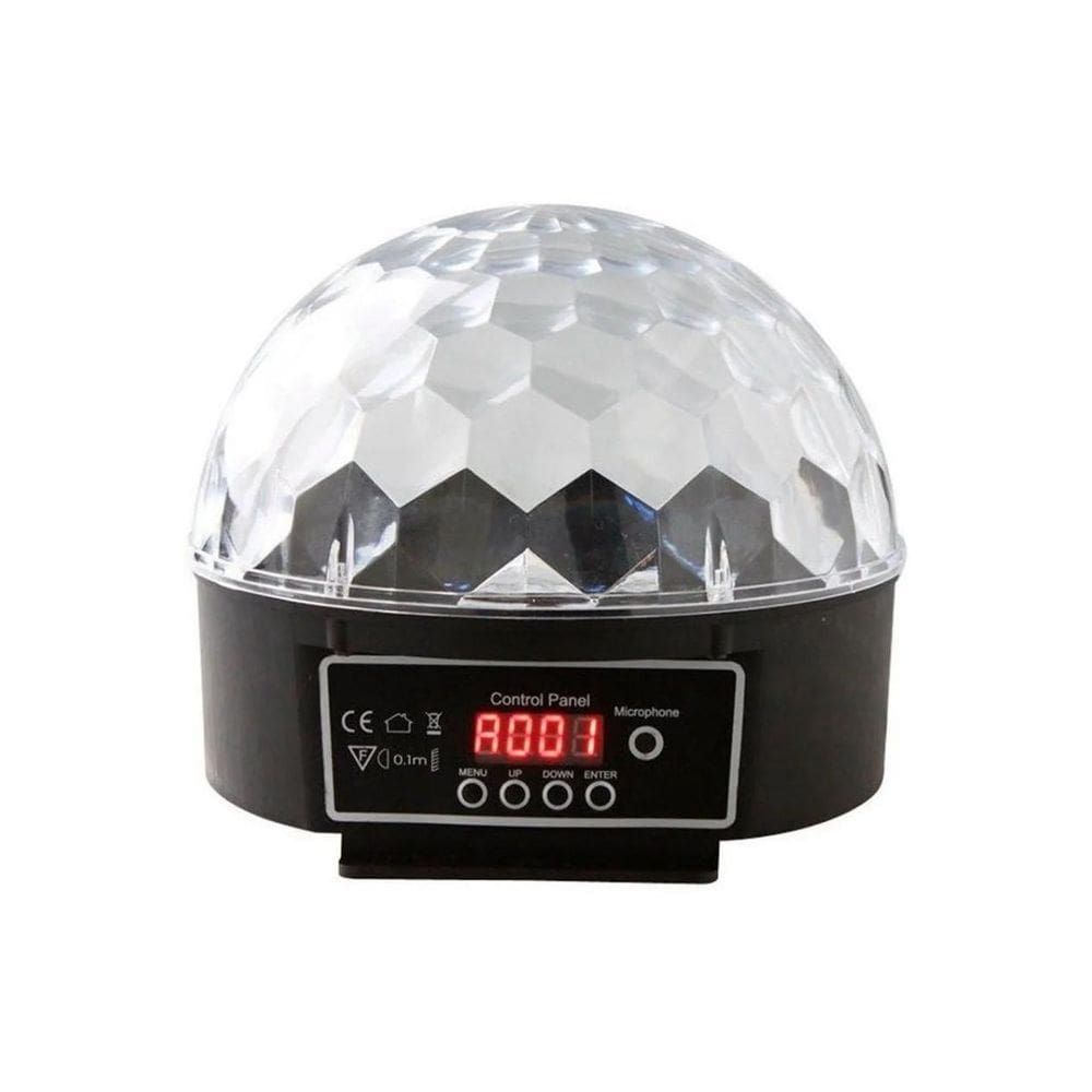 Bola Maluca Dmx Globo Rgb Jogo Luz Colorida Salões De Festas