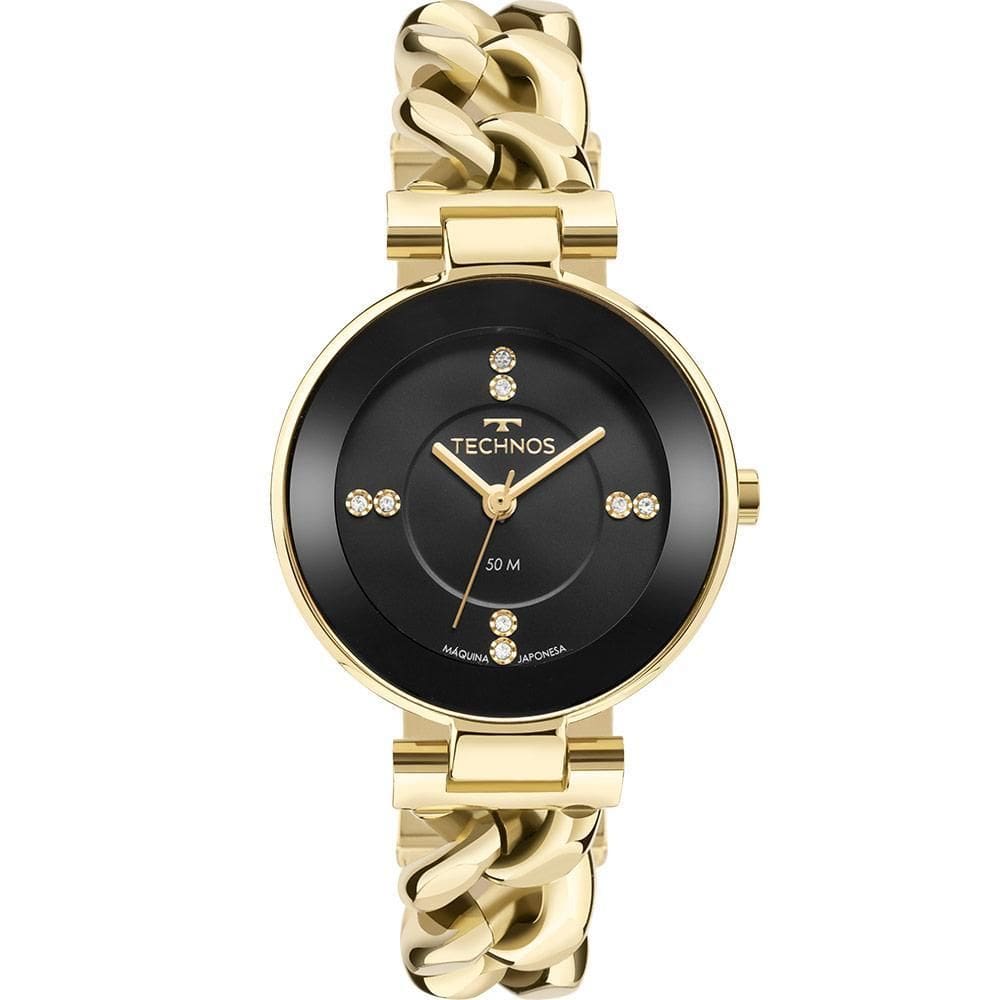 Relógio Technos Feminino Elos Fashion Dourado 2036Mqm/1P