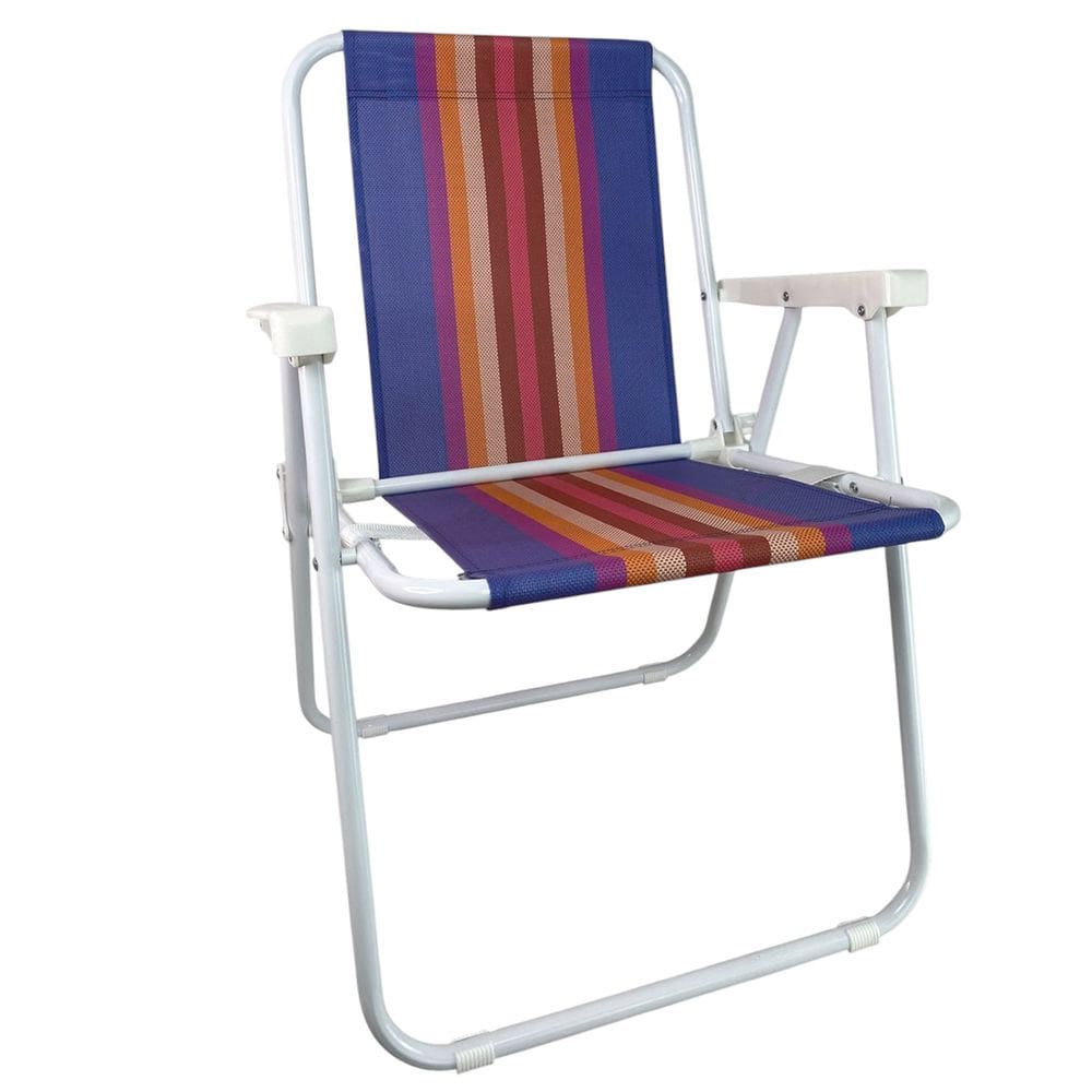 Cadeira de Praia Dobravel Quintal Jardim Varanda Piscina Acampamento Camping Lazer Ar Livre Pescaria