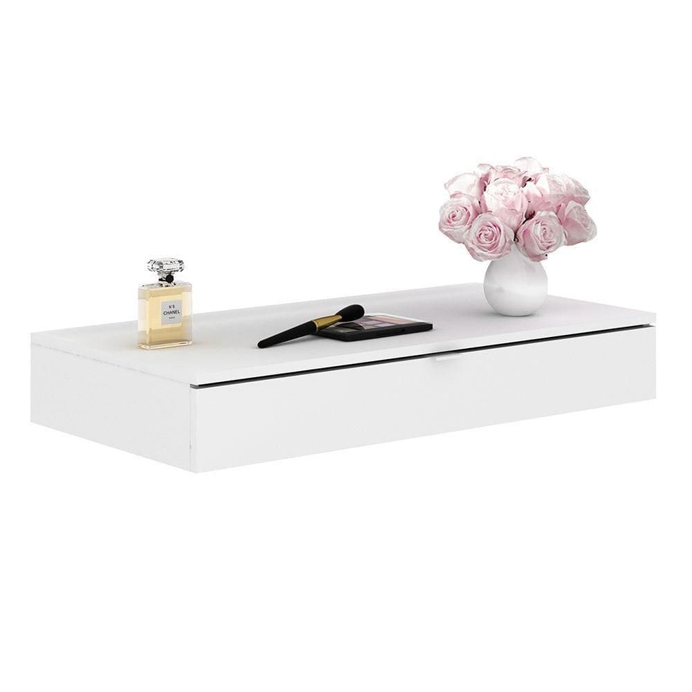 Penteadeira Com Gaveta Suspensa Para Quarto Mpd Branca