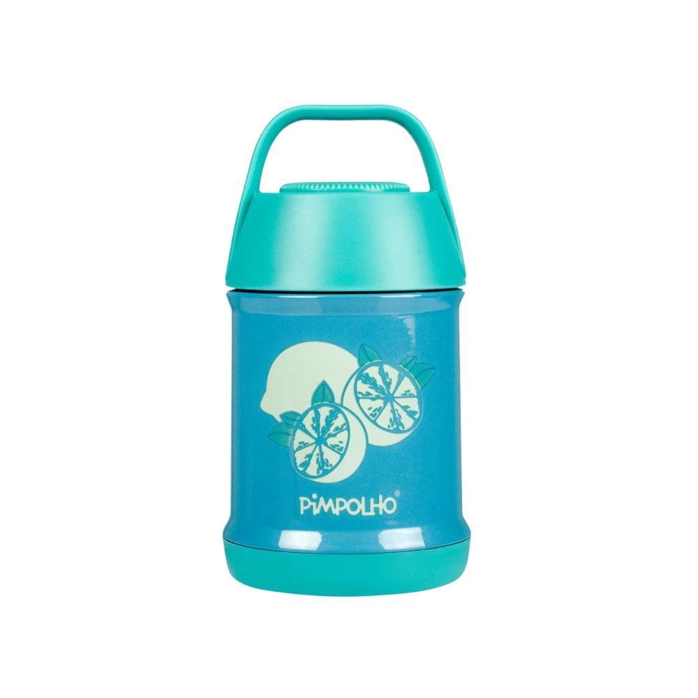 Pote Termico Inox 450Ml Verde/Limao - Pimpolho