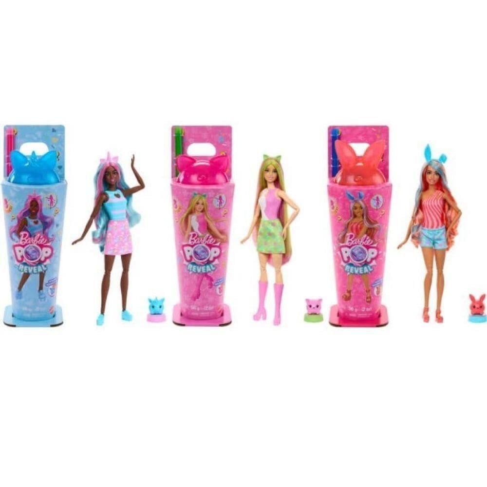 Boneca Barbie Reveal Color Pop Série Milkshake Surpresa Mattel