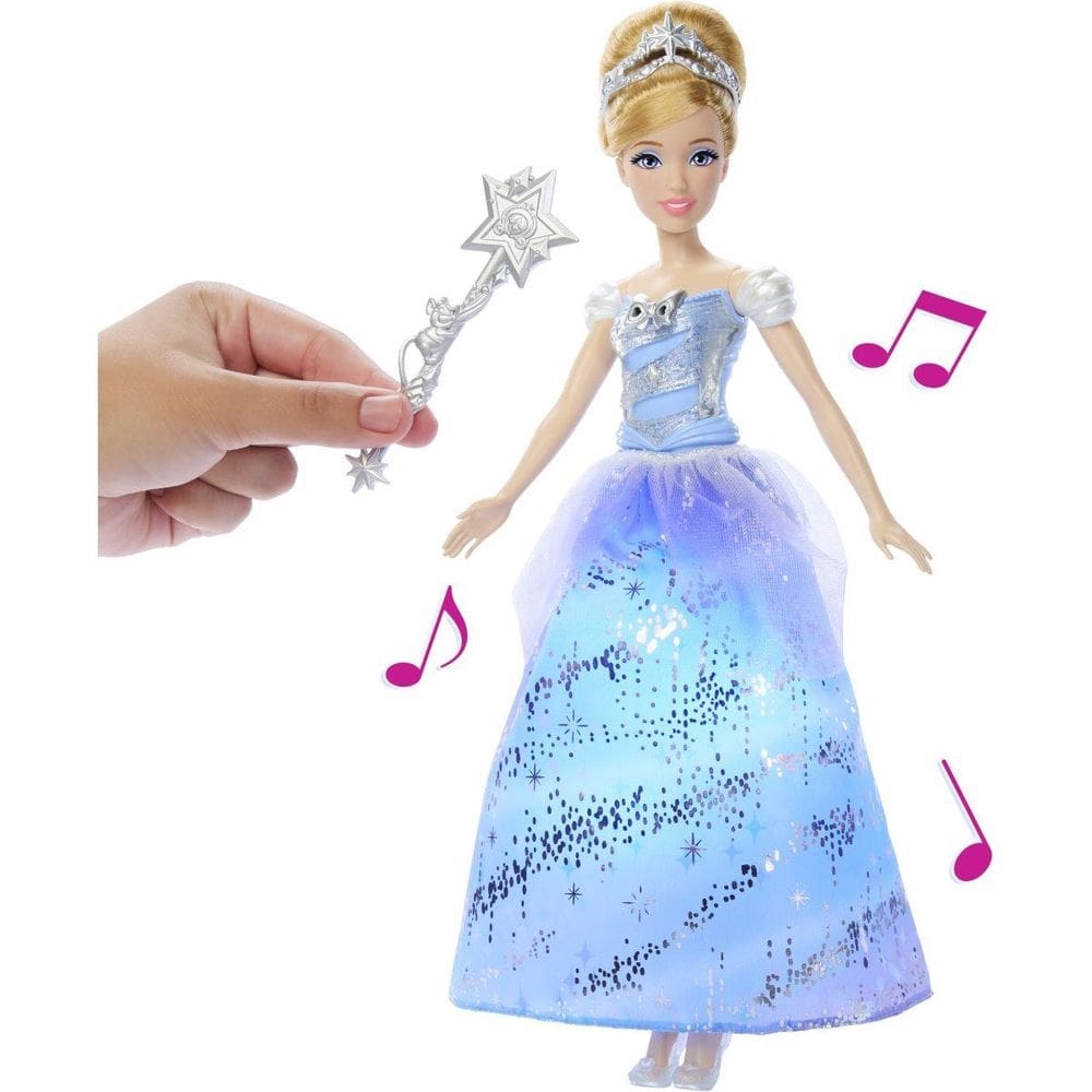 Boneca Disney Princesa Cinderela Vestido com Luzes Baile Encantado Mattel
