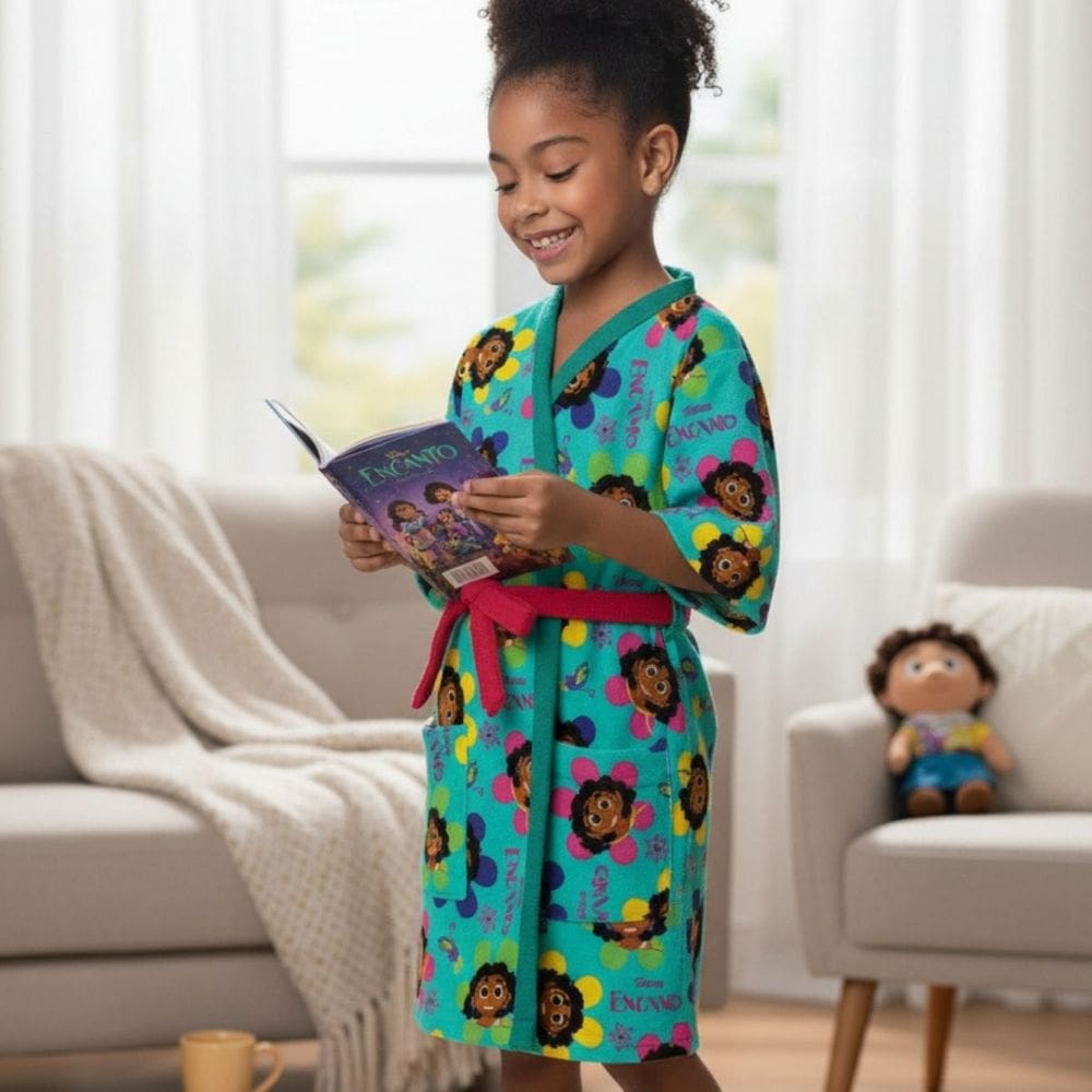 Roupão Infantil Aveludado Mirabel Madrigal Encanto Lepper