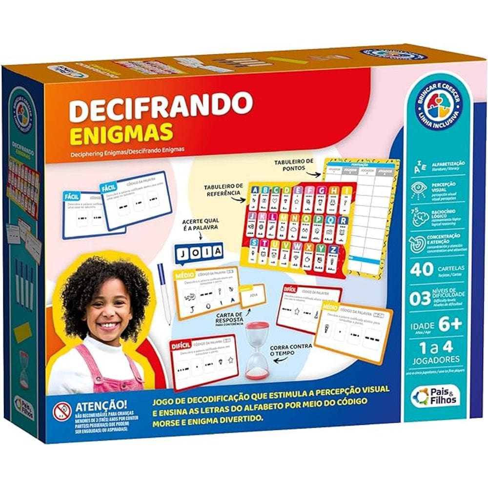 Jogo Decifrando Enigmas - Pais e Filhos