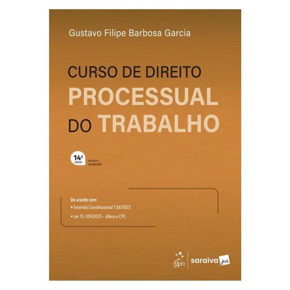 Curso De Direito Processual Do Trabalho - 14ª Edição 2026