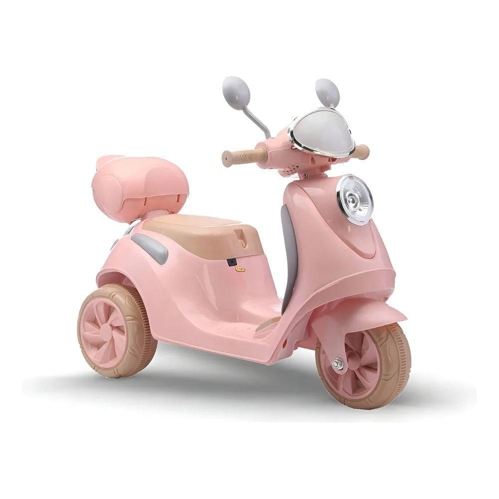Scooter Eletrica Bella T3 6V Bivolt Rosa - 2921 - Bang Toys