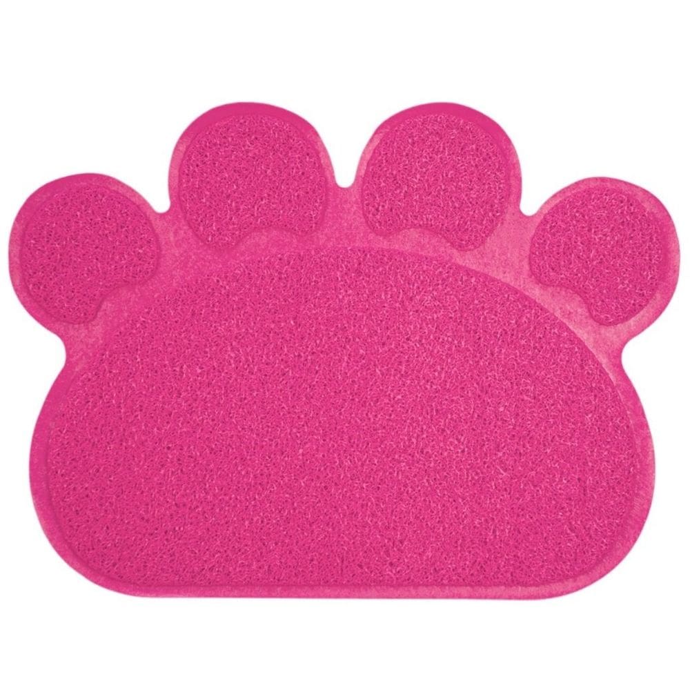 Tapete Vinílico Pata Para Pets Cães E Gatos 45X60cm - Rosa