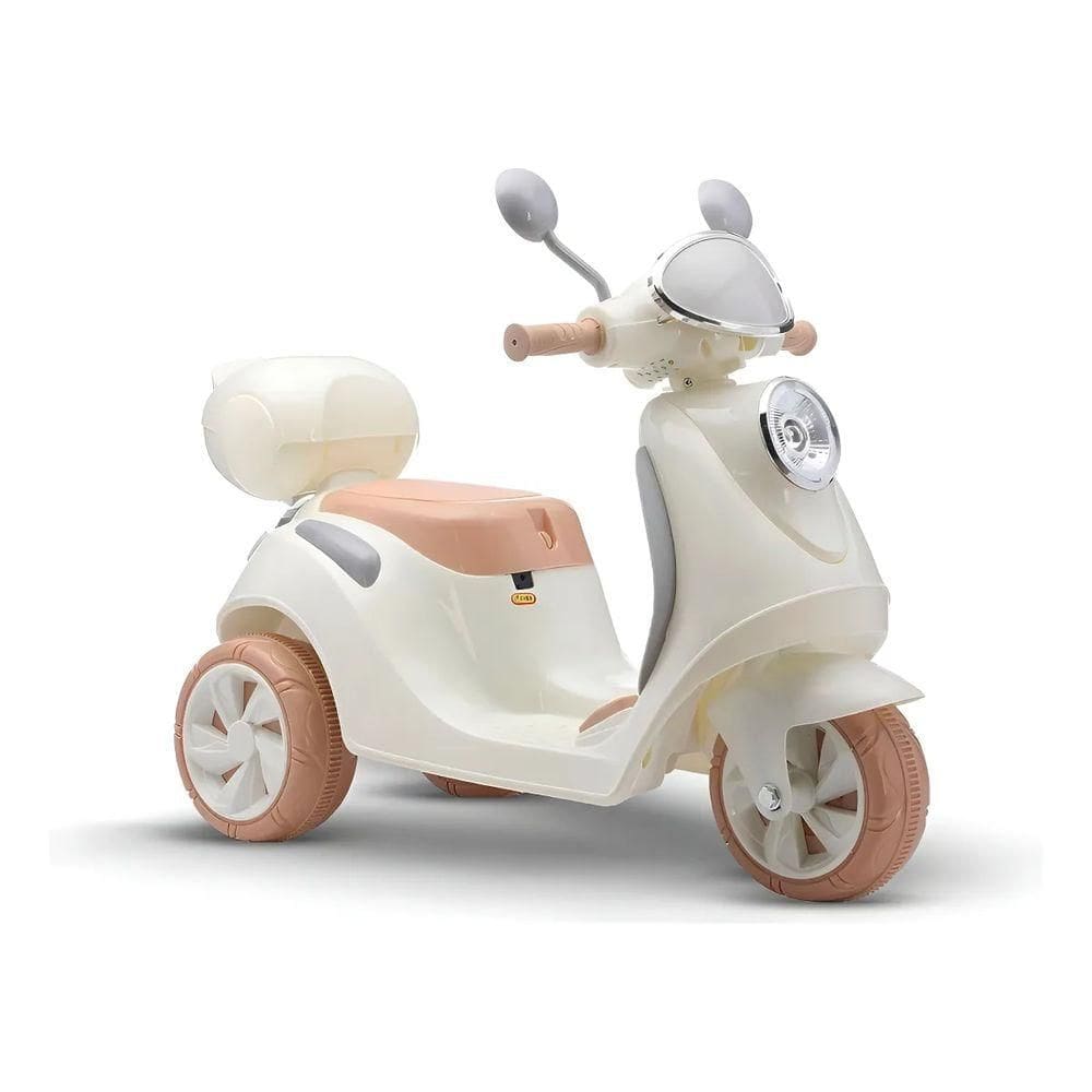 Scooter Eletrica Bella T3 6V Bivolt Bege - 2927 - Bang Toys
