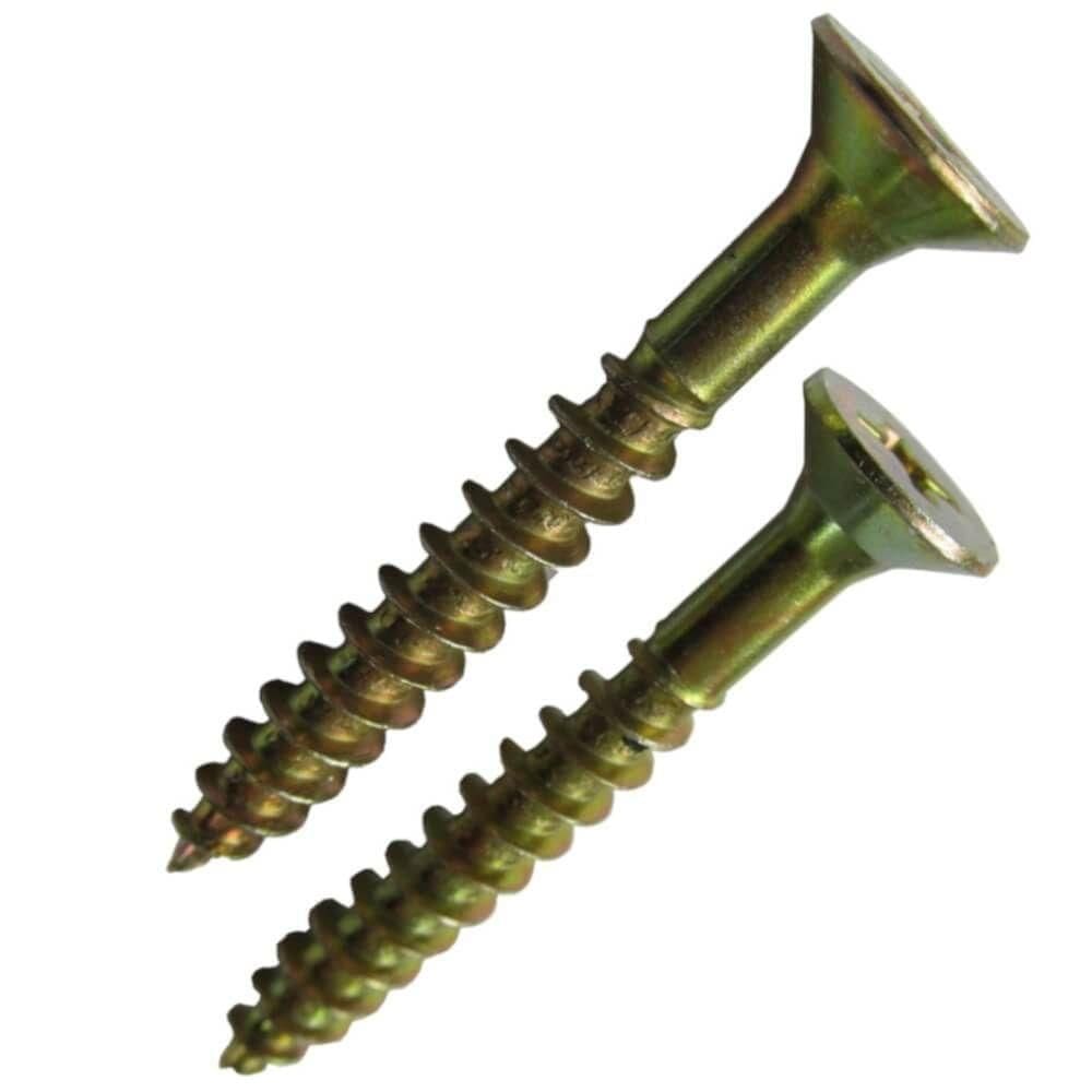 Parafuso Para Aglomerado com Cabeça Chata Phs 4,5x25 com Cartela 10 Peças Pag092 Foxmix P.a Aço