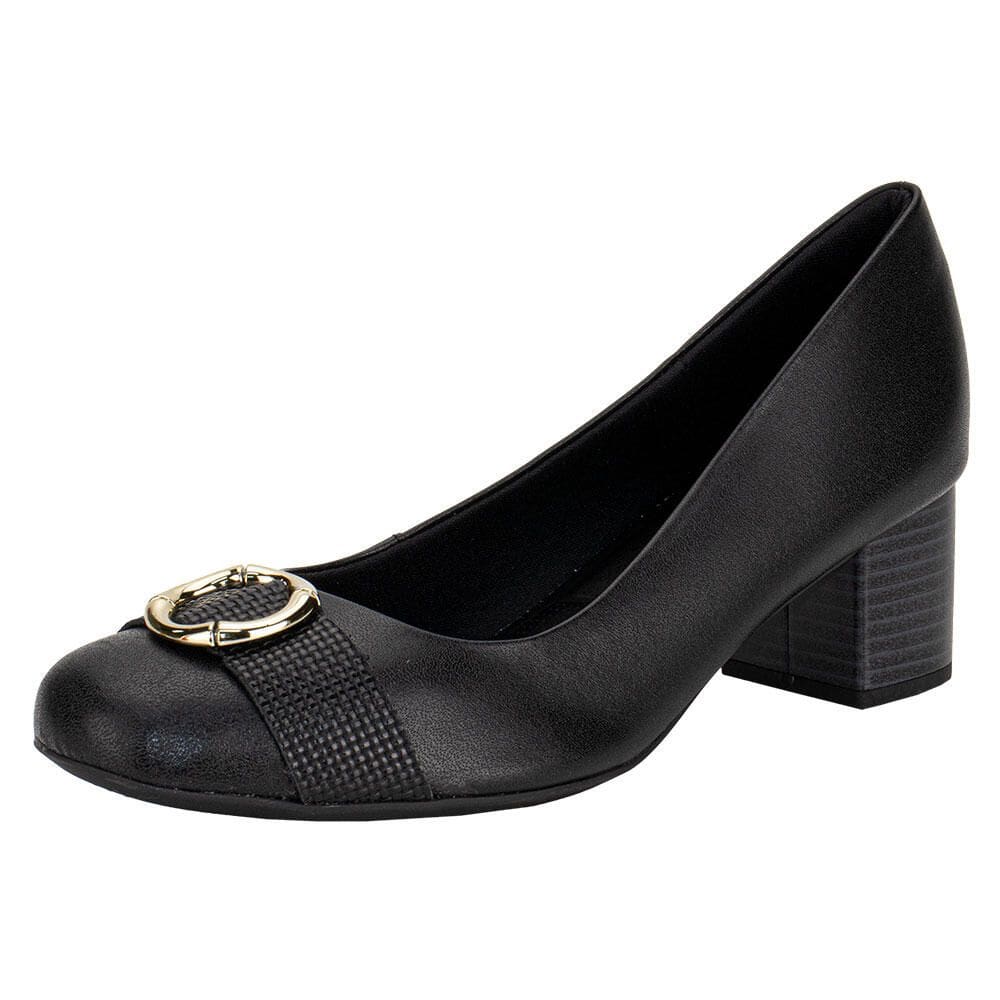 Sapato Feminino Salto Grosso Usaflex Ma0804