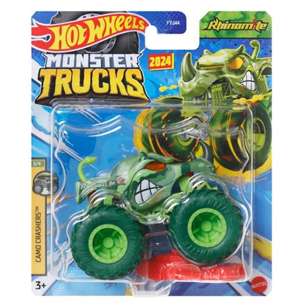 Carrinho - Rhinomite Verde - Monster Trucks MATTEL