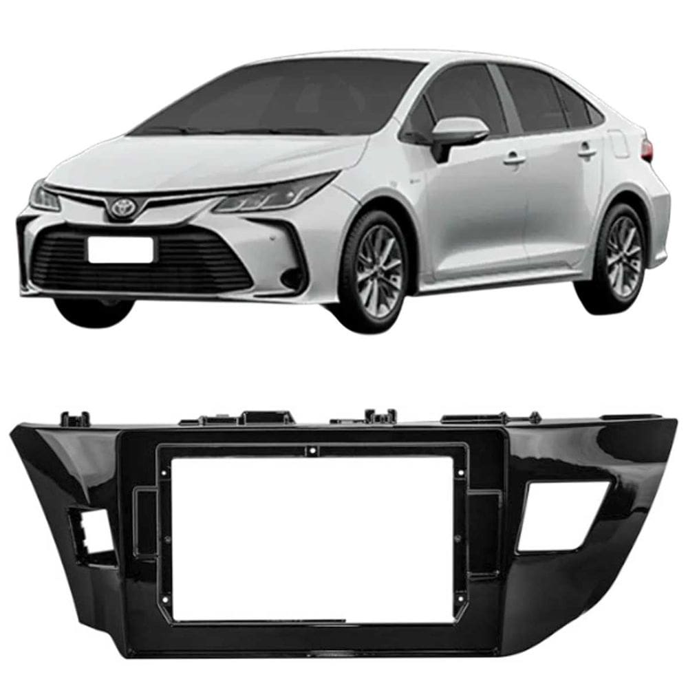 Moldura 10 Polegadas Corolla Gli 2014 à 2017 Black Piano Painel Central Multimidia Expex Epx10to005