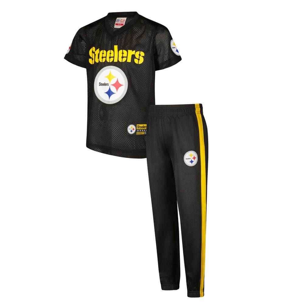 Conjunto de Uniforme Juvenil Ultra Game Steelers NFL Tamanho 18-20